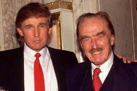 Fred Trump with son Donald Trump