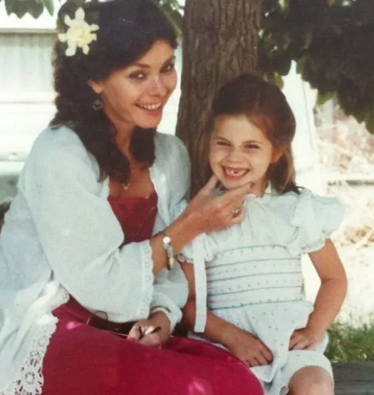Fairuza Balk with her mother