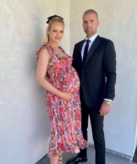 Ginta Lapina with her husband Knight