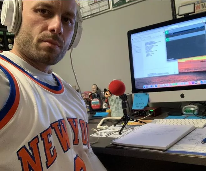 Sal Licata interviewing for the Big Apple Buckets NY Post Knicks Podcast