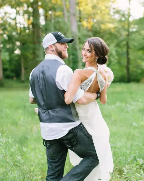 Brantley Gilbert with his wife