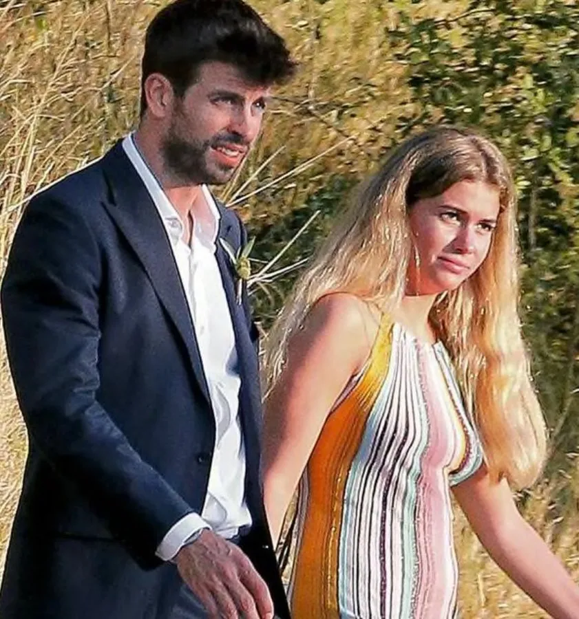 Gerard Pique and his new girlfriend