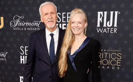 Suzy Amis with her husband James Cameron