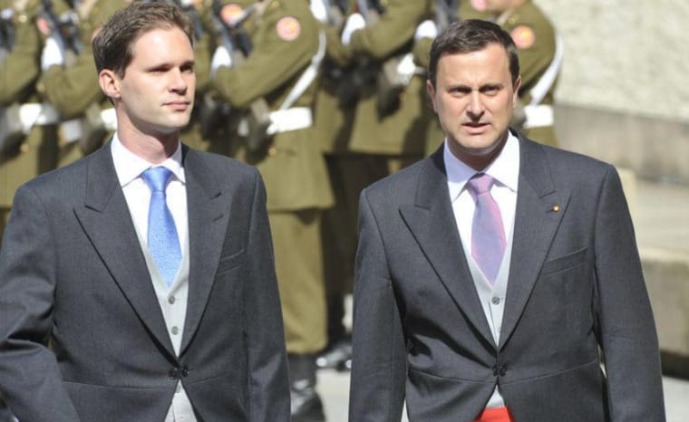 Xavier Bettel and his husband